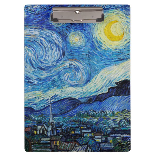 Carpeta De Pinza Vincent Van Gogh es la noche estrellada (Anverso)