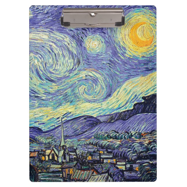 Carpeta De Pinza Vincent Van Gogh. La noche estrellada (Anverso)