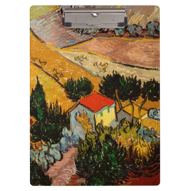Carpeta De Pinza Vincent van Gogh - Paisaje, Casa y Payaso (Anverso)