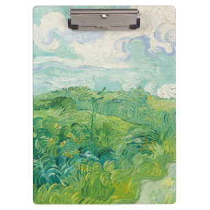 Carpeta De Pinza Vincent Van Gogh pintando Campo de trigo verde 