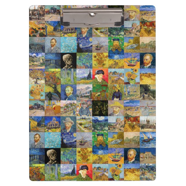 Carpeta De Pinza Vincent van Gogh - Piquetas maestras del mosaico (Anverso)