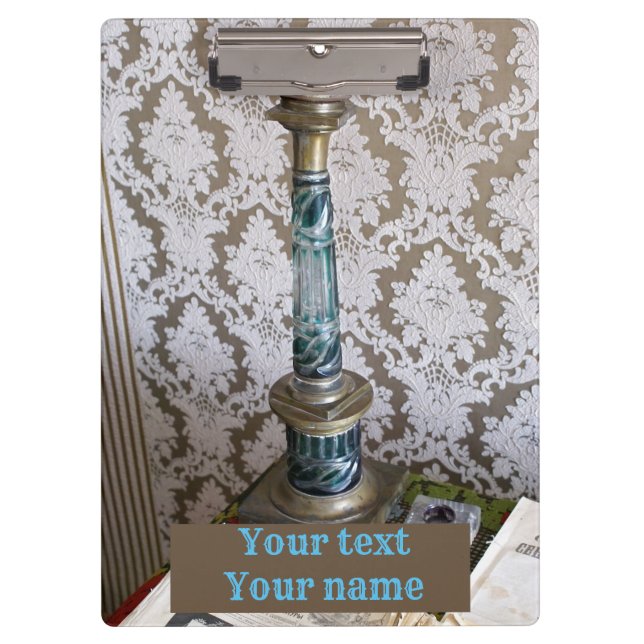 Carpeta De Pinza Vintage blue glass (Anverso)