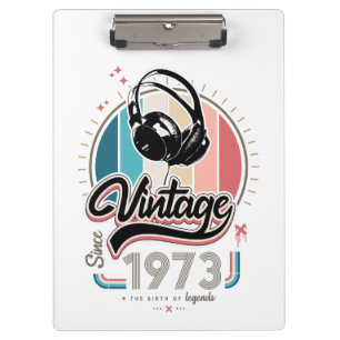 Carpeta De Pinza Vintage desde audífonos de 1973