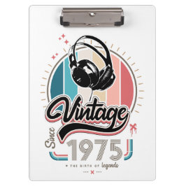 Carpeta De Pinza Vintage desde audífonos de 1975