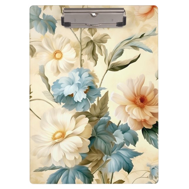 Carpeta De Pinza Vintage Floral (Anverso)
