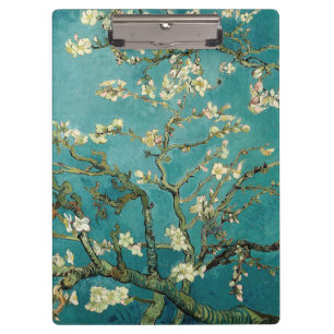 Carpeta De Pinza Vintage floreciente Van Gogh floral del árbol de