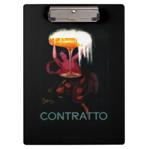 Carpeta De Pinza Vintage PosterEurope de Contratto