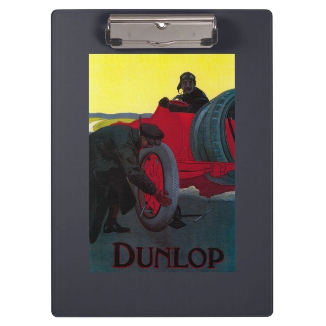 Carpeta De Pinza Vintage PosterEurope de Dunlop (Anverso)