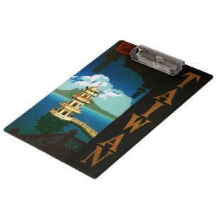 Carpeta De Pinza Vintage Travel Asia, Torre escalonada de pagoda de
