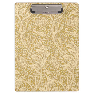 Carpeta De Pinza Vintage William Morris Arcadia Oro Seamless