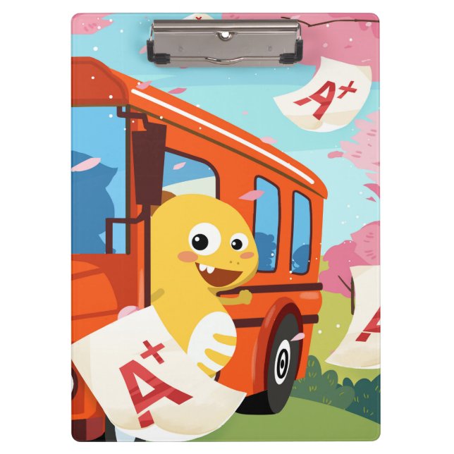 Carpeta De Pinza VIPKID de nuevo al tablero de la escuela (Anverso)