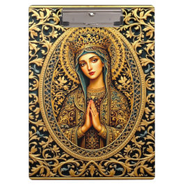 Carpeta De Pinza Virgen María de la reverencia dorada