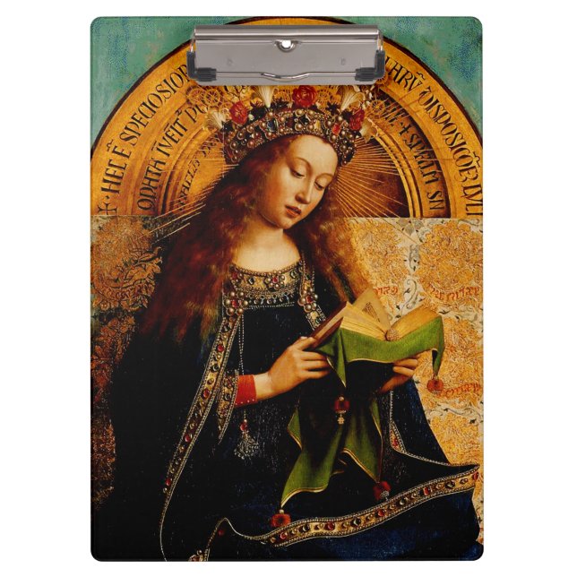 Carpeta De Pinza Virgin Mary por Jan van Eyck (Anverso)