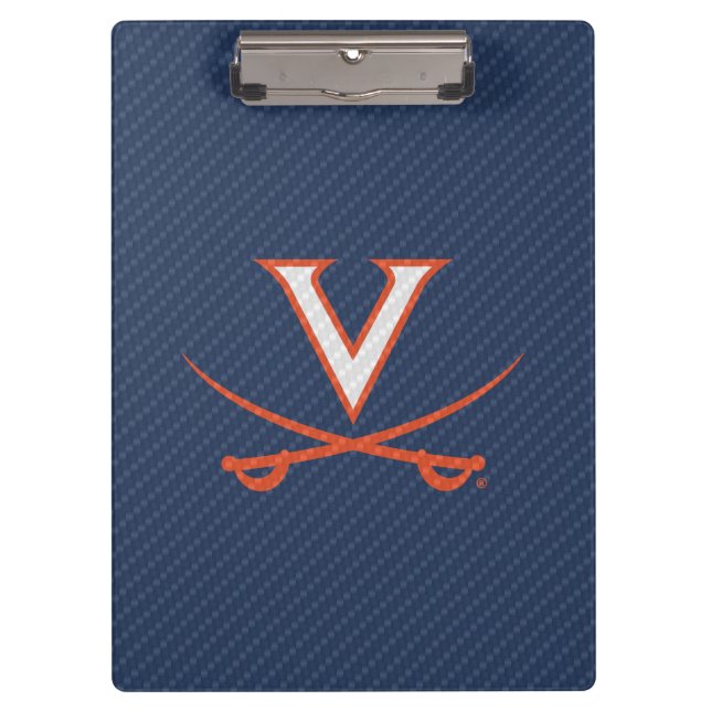 Carpeta De Pinza Virginia Cavaliers Carbon Fiber (Anverso)