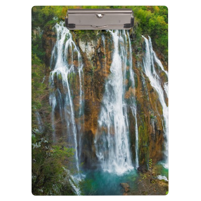Carpeta De Pinza Visión elevada cascada, Croacia (Anverso)
