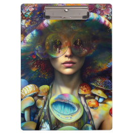 Carpeta De Pinza Visiones en hongos Arte Retro Trippy