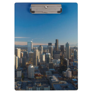 Carpeta De Pinza Vista aérea del horizonte de la ciudad de Seattle