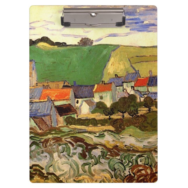 Carpeta De Pinza Vista de Auvers Vincent van Gogh. (Anverso)
