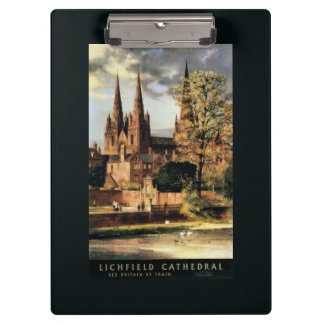 Carpeta De Pinza Vista de la catedral de Lichfield