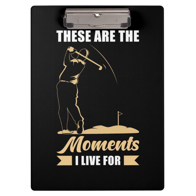 Carpeta De Pinza Vivo Para El Golf (Anverso)