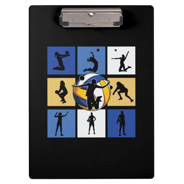 Carpeta De Pinza Volleyball Player | Volleyball Circle (Anverso)
