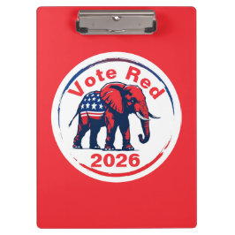 Carpeta De Pinza Voto rojo 2026