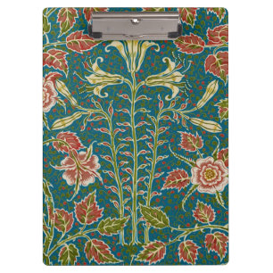 Carpeta De Pinza Walter Crane Antigua Floral de Lirio y Rosa