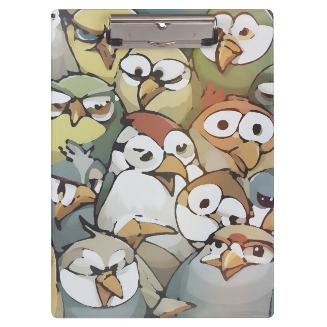 Carpeta De Pinza Watched by a a lot of grumpy birds (Anverso)