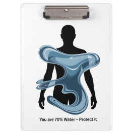 Carpeta De Pinza Water Conservation Eco Awareness Design