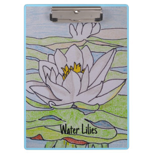 Carpeta De Pinza Water Lilies