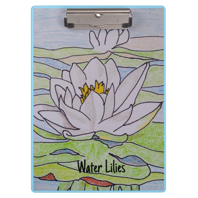 Carpeta De Pinza Water Lilies (Anverso)