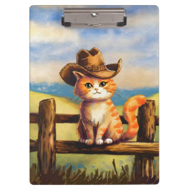 Carpeta De Pinza Watercolor Painted Cat Dad