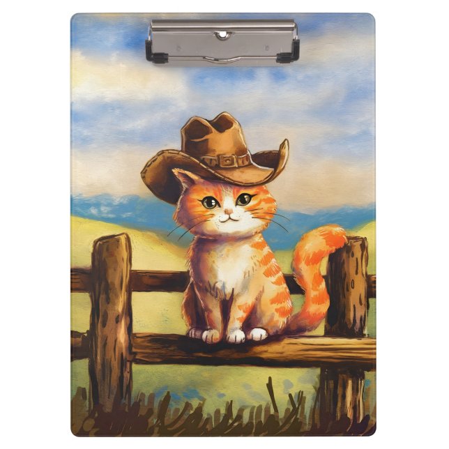Carpeta De Pinza Watercolor Painted Cat Dad (Anverso)
