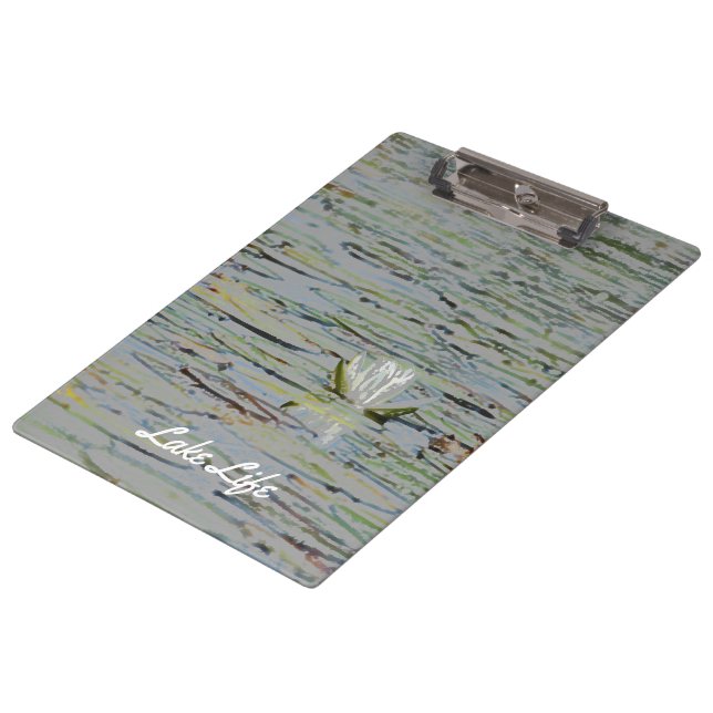 Carpeta De Pinza Waterlily Pond Lake Flower Clipboard (Angular)