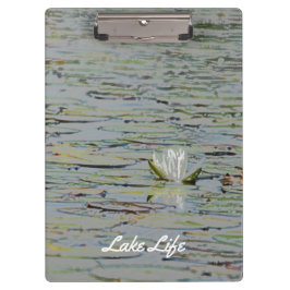 Carpeta De Pinza Waterlily Pond Lake Flower Clipboard