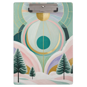Carpeta De Pinza Whimsical Winter Dreamscape
