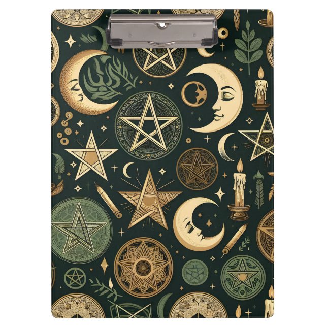 Carpeta De Pinza Wiccan Pattern 2 (Anverso)
