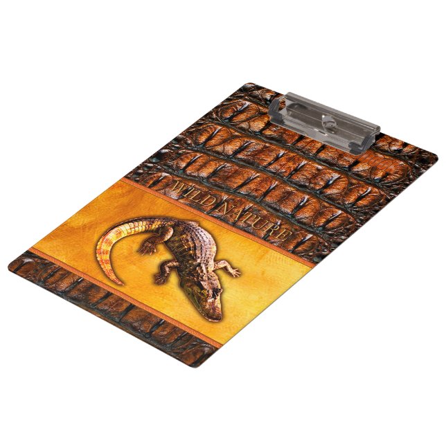 Carpeta De Pinza WILD NATURE - Colección de diseño CROCODILE-DILE-D (Angular)