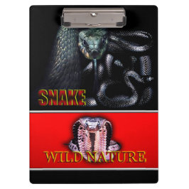 Carpeta De Pinza WILD NATURE - colección de diseño de SNAKE negro