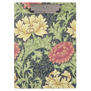 Carpeta De Pinza William Morris Chrysanthemum Vintage Floral Art