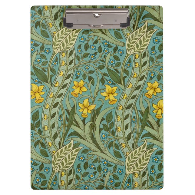 Carpeta De Pinza William Morris Daffodil Floral Pattern Classic (Anverso)