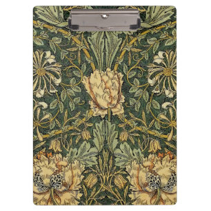 Carpeta De Pinza William Morris Honeysuckle Green Floral