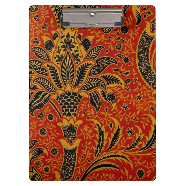 Carpeta De Pinza William Morris India Red Floral (Anverso)