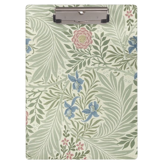 Carpeta De Pinza William Morris Larkspur Fondo de escritorio Floral (Anverso)
