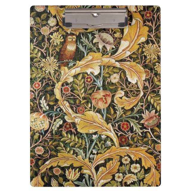 Carpeta De Pinza William Morris Owl an Acanthus (Anverso)
