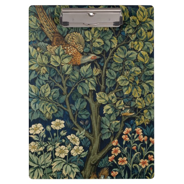 Carpeta De Pinza William Morris Pheasant Bird Tree Woodland (Anverso)
