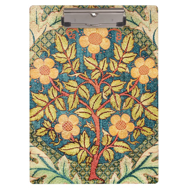 Carpeta De Pinza William Morris Rosa Wreath (Anverso)