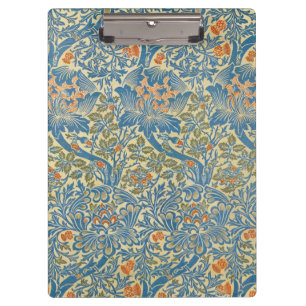 Carpeta De Pinza William Morris Rosa y Flor de Cardo Azul