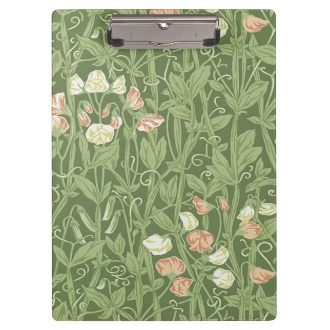 Carpeta De Pinza William Morris Sweet Pea Floral Design (Anverso)
