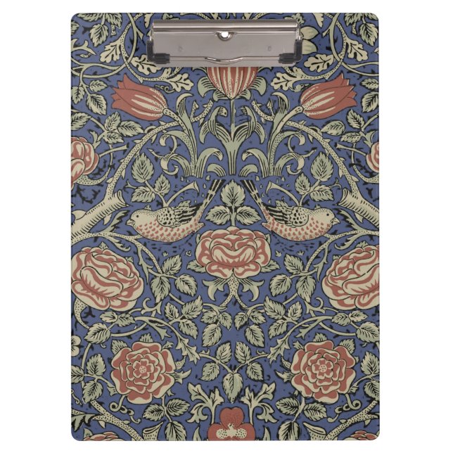 Carpeta De Pinza William Morris Tudor Rosa Wallpaper (Anverso)